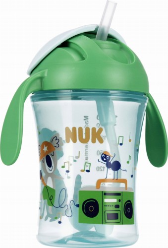 NUK kubek 230ml Motion Cup zielony Mr Puggy.jpg