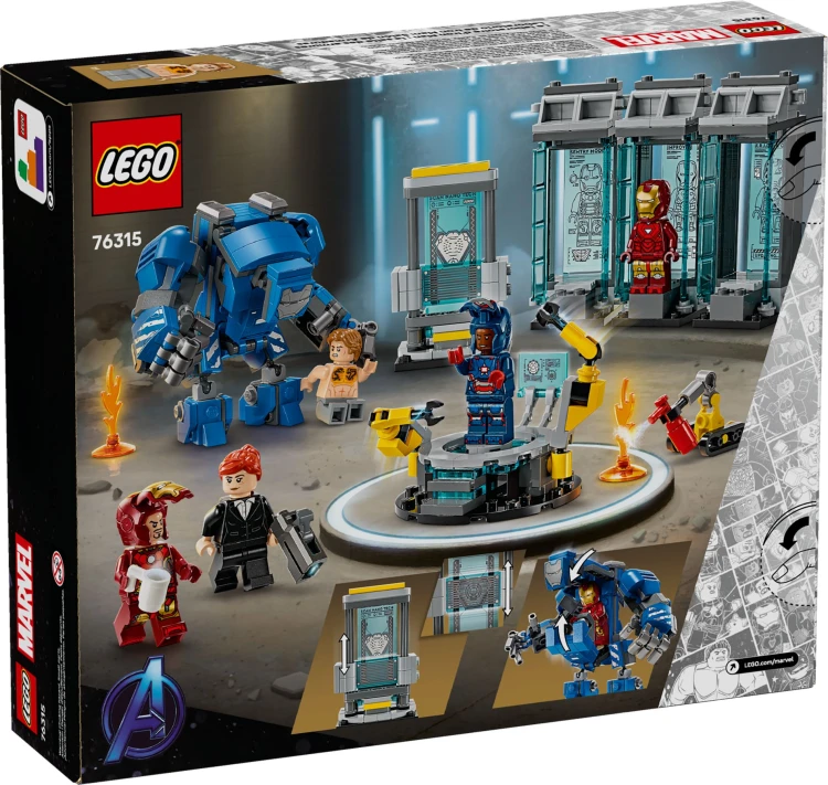 Lego Marvel 76315 Laboratorium Iron Mana- Zbrojownia MrPuggy.jpg