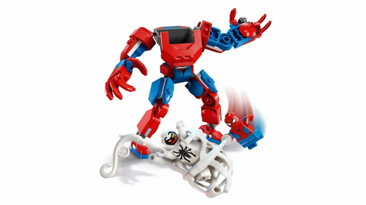 LEGO SUPER HEROES 76308 Mech Spider-Mana kontra Anti-Venom Mr puggy Kraków.jpg