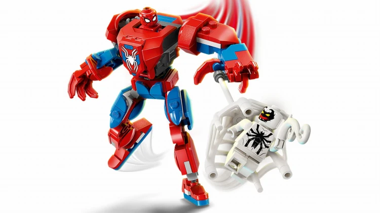 LEGO SUPER HEROES 76308 Mech Spider-Mana kontra Anti-Venom MrPuggy Kraków.jpg