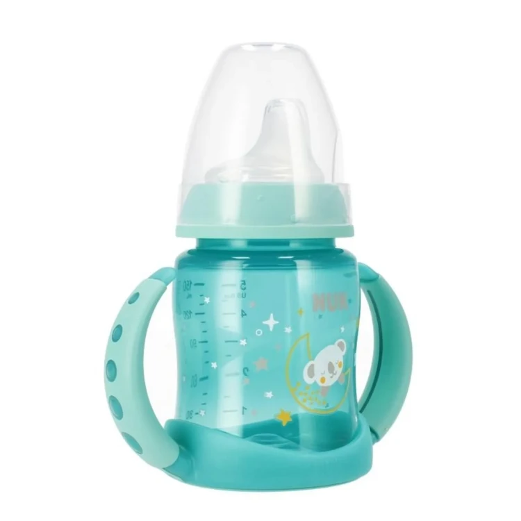 NUK butelka z uchwytem 150ml +6msc zielona.webp