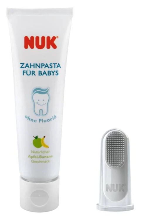 NUK zestaw do mycia zębów dla niemowląt 3-12msc MrPuggy.webp