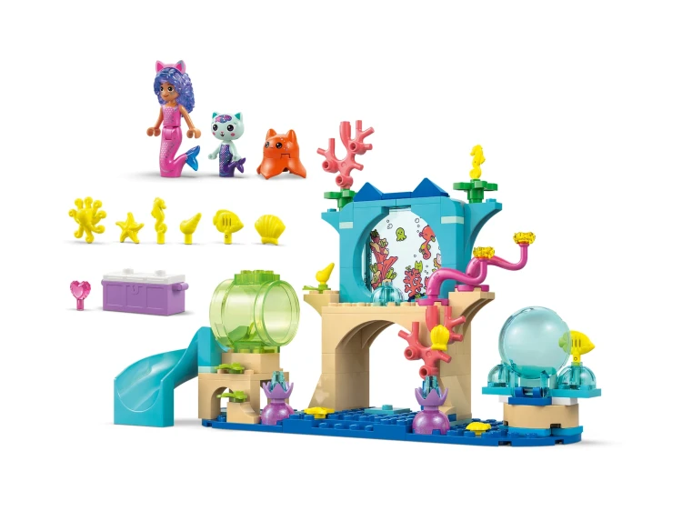 LEGO GABBY'S DOLLHOUSE 11204 Podwodna przygoda syrenki Gabi MrPuggy.webp
