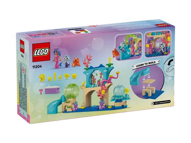 LEGO GABBY'S DOLLHOUSE 11204 Podwodna przygoda syrenki Gabi Mr Puggy Krakow.webp
