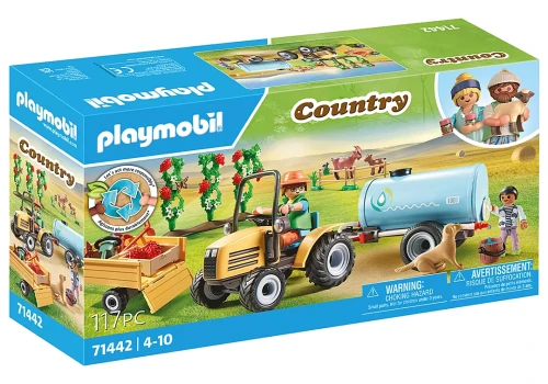 Playmobil 71442 Traktor z przyczepą i zbiornikiem na wodę.webp