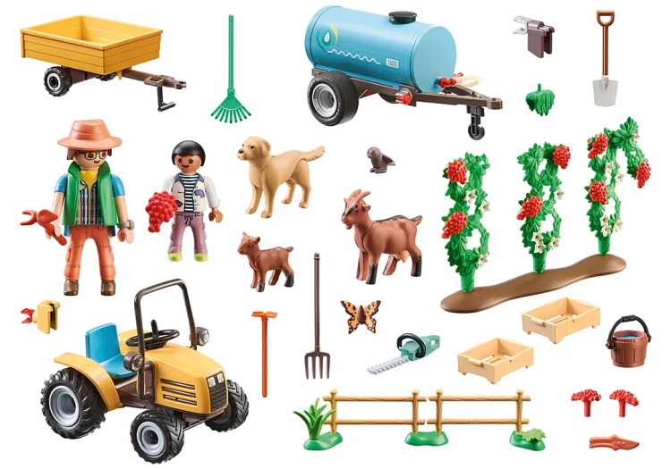 Playmobil 71442 Traktor z przyczepą i zbiornikiem na wodę MrPuggy.webp