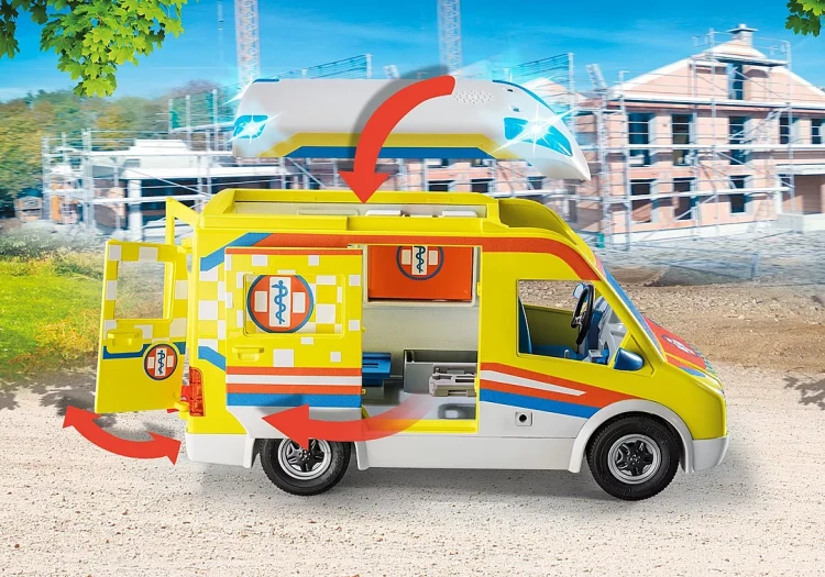 Playmobil 71202 Karetka pogotowia ze światłem i dźwiękiem mrpuggy kraków.webp