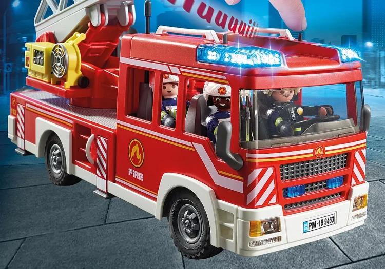 Playmobil 9463 Samochód strażacki z drabiną MrPuggy kraków.webp