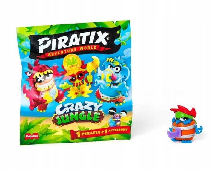 Piratix Crazy Jungle saszetka z figurką i akcesorium 1szt. mix.png