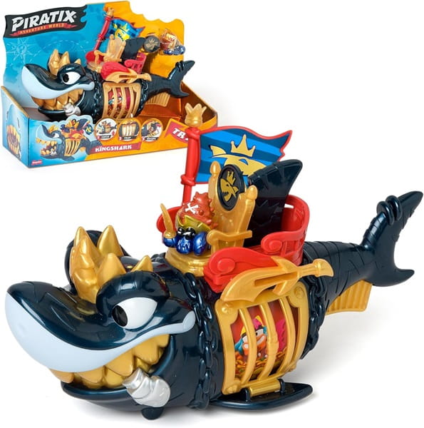 PIRATIX King Shark - Golden Teeth – Rekin z klatką.webp