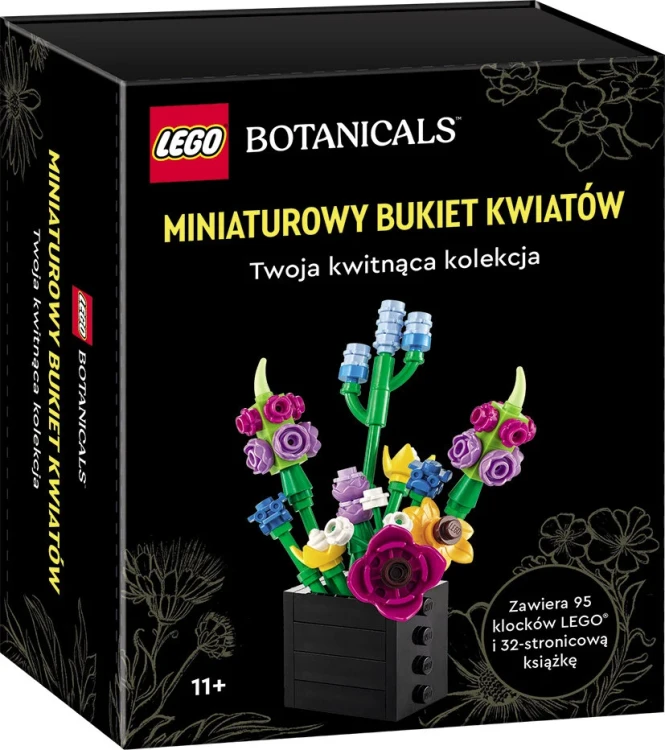 Lego Botanicals. Miniaturowy bukiet kwiatów MrPuggy.webp