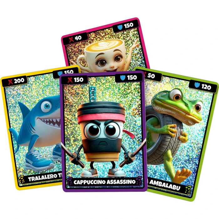 Karty BRAINROT Holo z tatuażami MrPuggy Kraków.webp