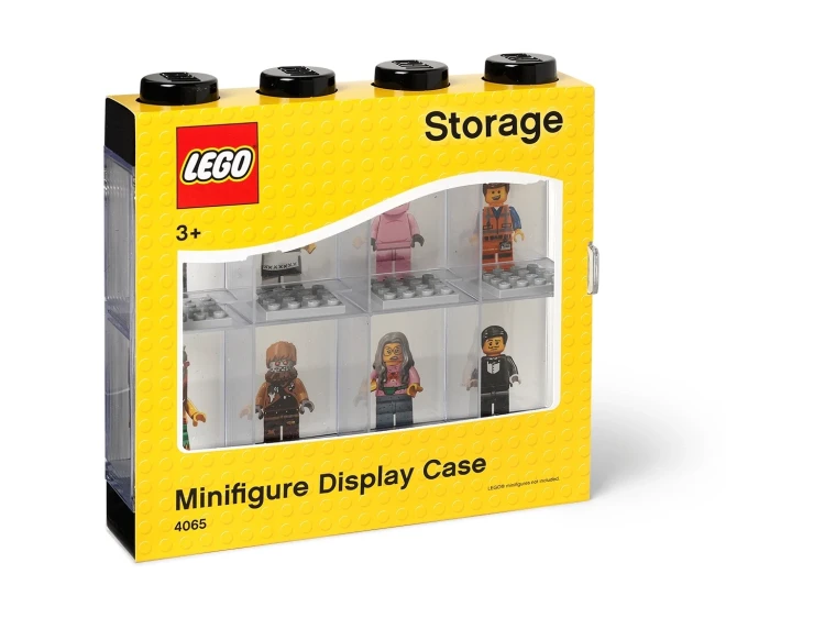 Lego witryna na 8 minifigurek czarna.webp