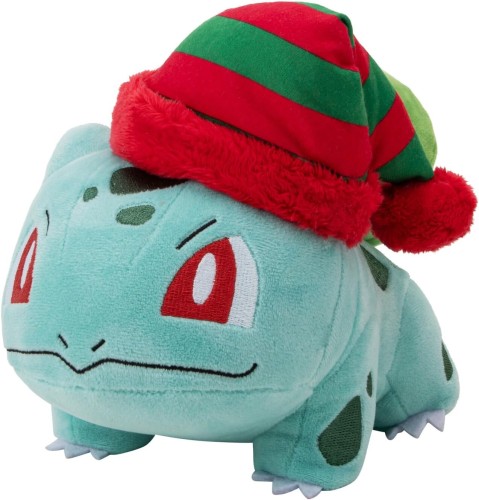 Maskotka Pokemon Bulbasaur zimowy - świąteczny 20cm Mr Puggy.jpg