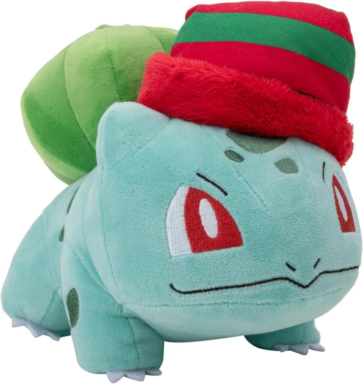 Maskotka Pokemon Bulbasaur zimowy - świąteczny 20cm MrPuggy.jpg