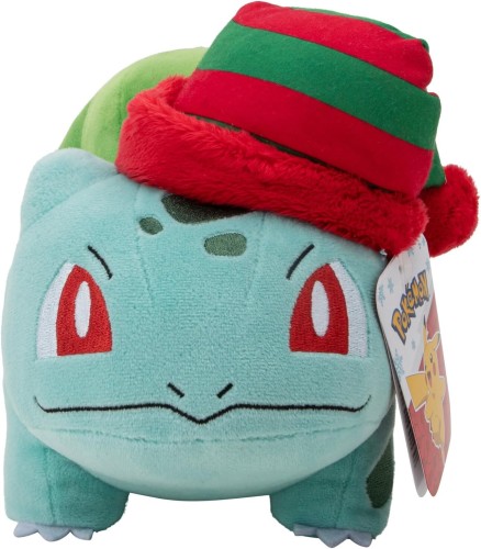 Maskotka Pokemon Bulbasaur zimowy - świąteczny 20cm.jpg