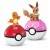 Mega Pokemon Charmander i Evee Poke Ball Mr Puggy.jpg