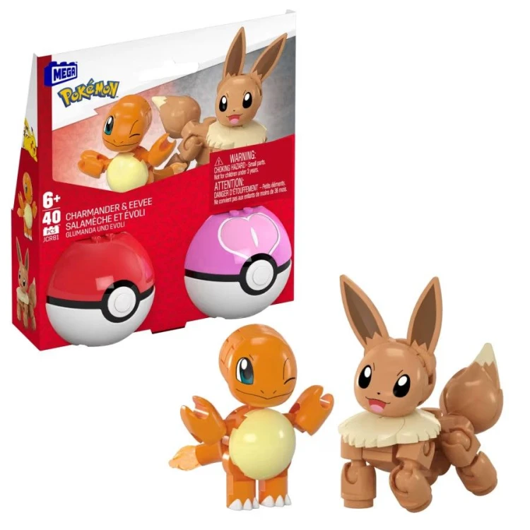 Mega Pokemon Charmander i Evee Poke Ball.jpg
