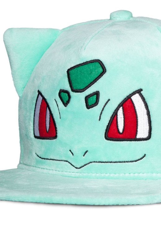 Czapka bejsbolówka Pokemon Bulbasaur pluszowa Mr Puggy.jpg