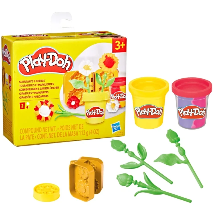 PLAY DOH Małe Kwiatki słonecznik i stokrotki MrPuggy.webp