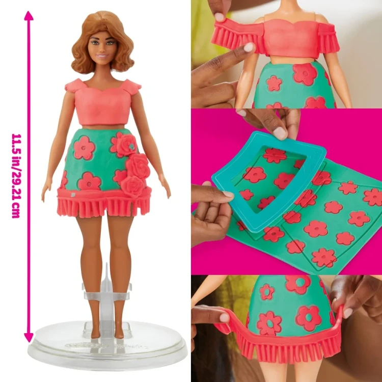 Lalka Barbie z akcesoriami Play Doh - Kwiatki Mr Puggy.webp