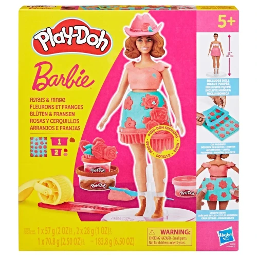 Lalka Barbie z akcesoriami Play Doh - Kwiatki.webp