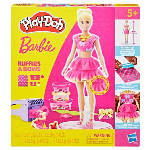 Lalka Barbie z akcesoriami Play Doh - Kokardki.webp