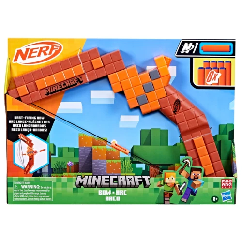 NERF Minecraft Łuk, pistolety i wyrzutnie.webp