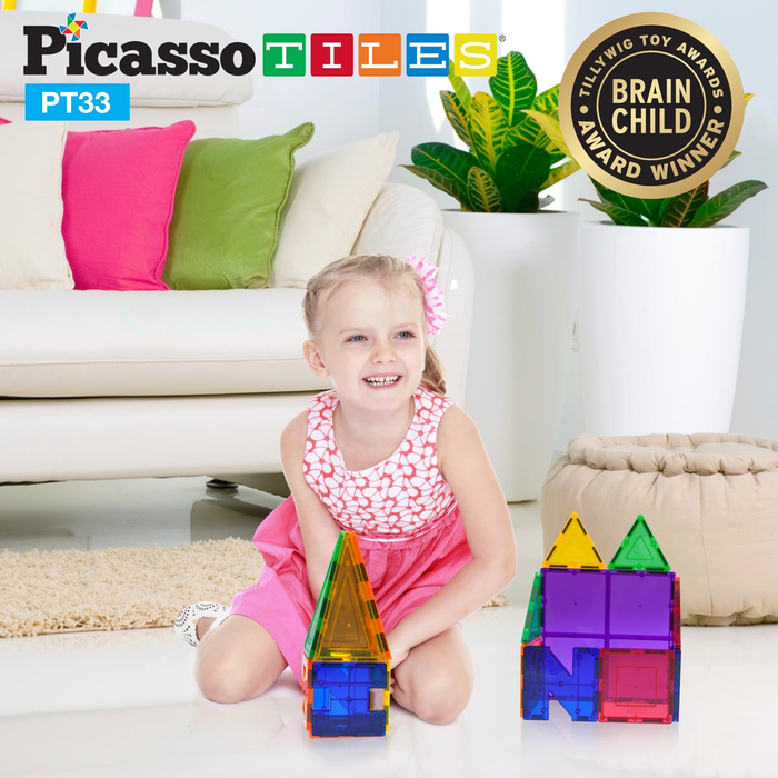 PICASSO TILES Zestaw 33 Elementów, klocki magnetyczne Kraków MrPuggy.webp