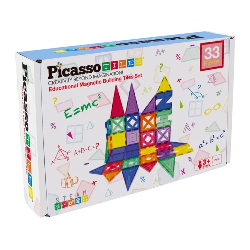 PICASSO TILES Zestaw 33 Elementów, klocki magnetyczne.webp