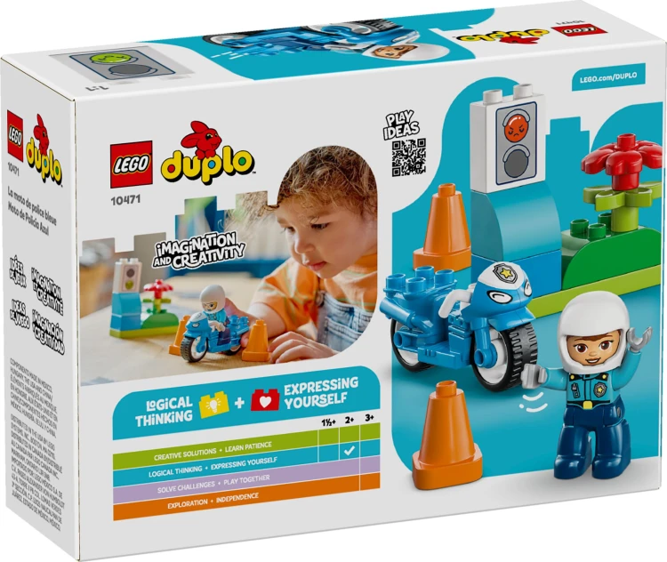 LEGO DUPLO 10471 Niebieski motocykl policyjny Mr Puggy.jpg