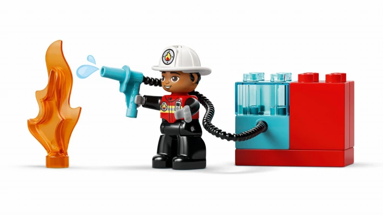 LEGO DUPLO 10473 Wóz strażacki z wężem i strażaki Kraków.jpg