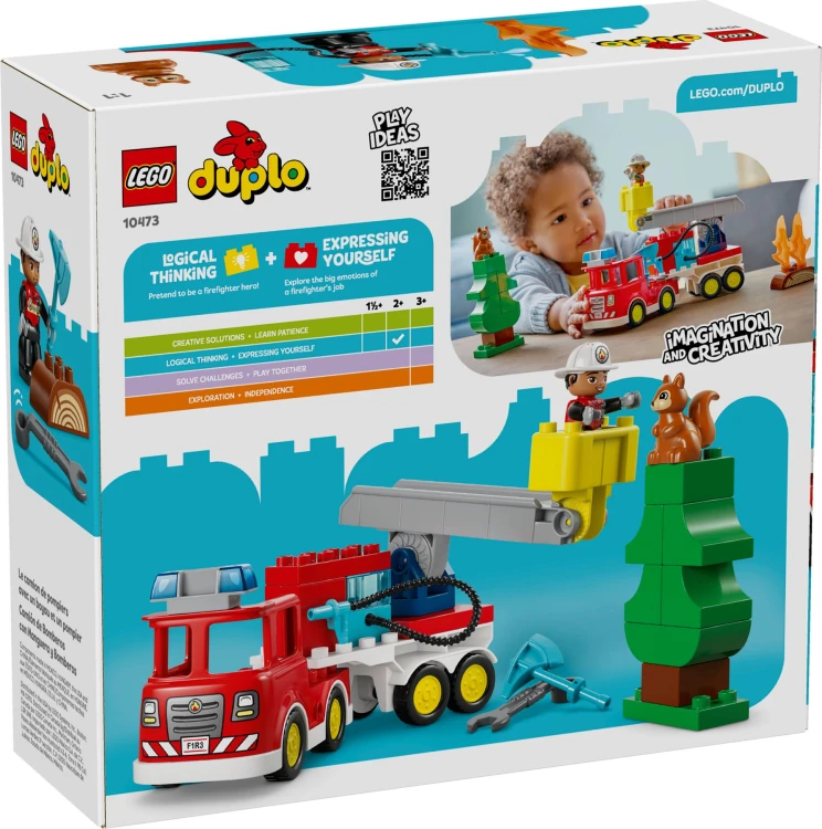LEGO DUPLO 10473 Wóz strażacki z wężem i strażaki Mr Puggy.jpg