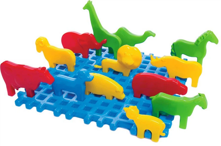 Marioinex Waffle Klocki konstrukcyjne Mini zoo2 mr puggy.webp