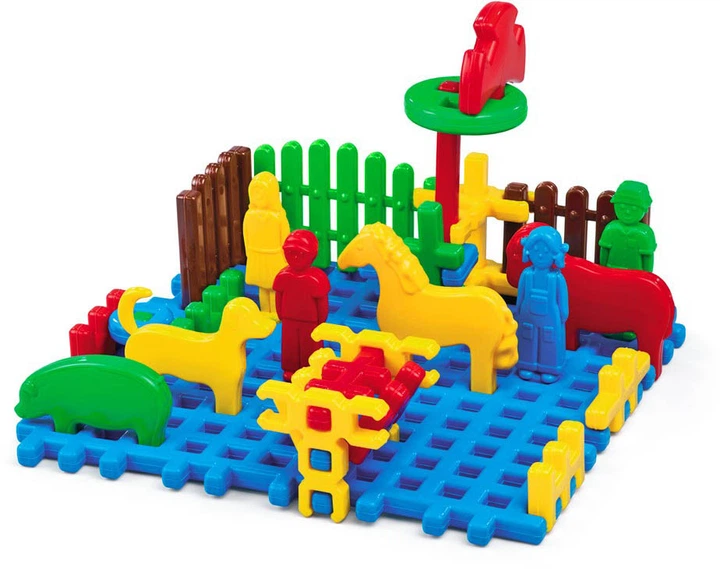 Marioinex Waffle Klocki konstrukcyjne Mini farma2 mr puggy.webp