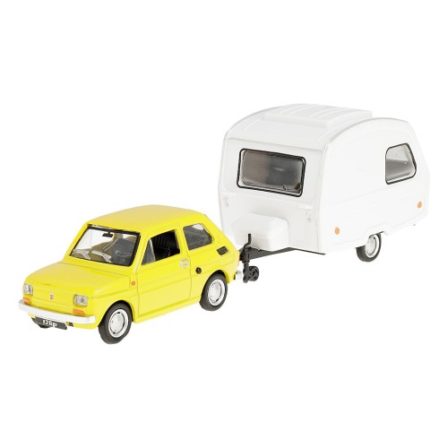Fiat 126p żółty z przycz camping mr puggy2.jpg