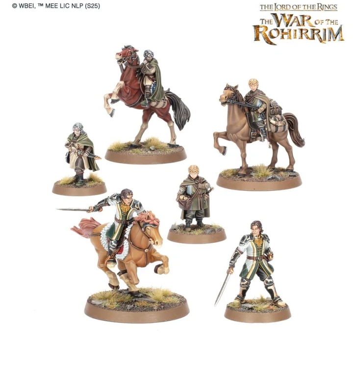 Middle Earth- War of the Rohirrim - Frealaf Hildeson Olwyn and Lief Heroes of Rohan MrPuggy.jpg