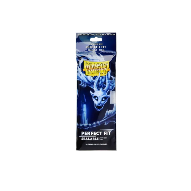 Dragon Shield Perfect Fit Small Sealable Sleeves - Clear 'Yama' (100 Sleeves).webp