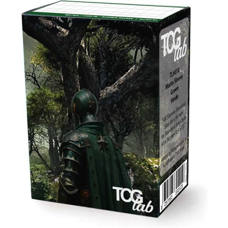 TcgLab 100 koszulek na karty standard - Matte Ultra Clear - Verde.jpeg