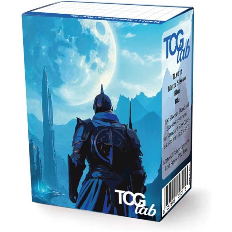 TcgLab 100 koszulek na karty Standard - Matte Ultra Clear - Blue.jpeg