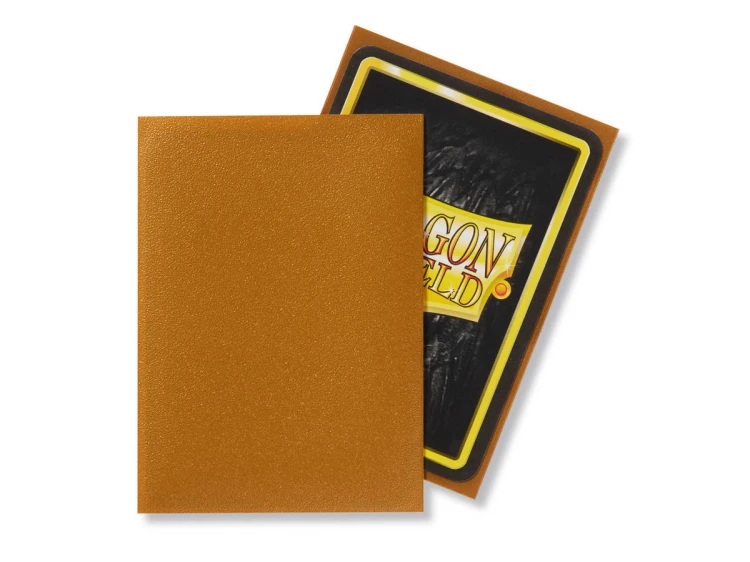 Dragon Shield Standard Sleeves - Matte Gold (100 Sleeves) MrPuggy.jpg