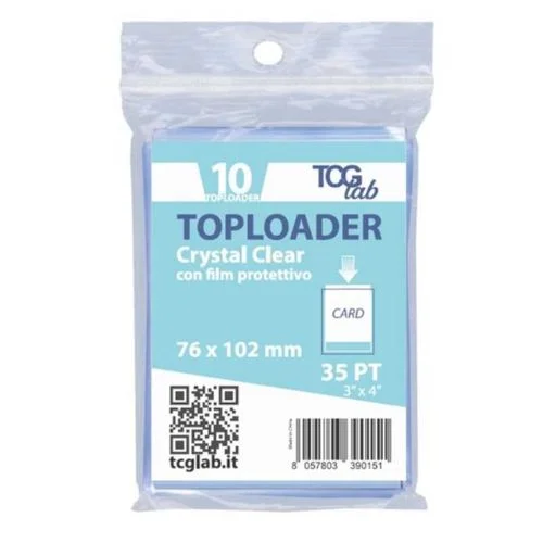 TcgLab Toploader standard size 3'x4' 35pt 10szt..webp