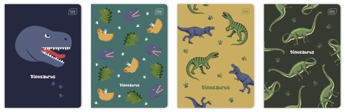 zeszyt w kratkę a5 dino mr puggy
