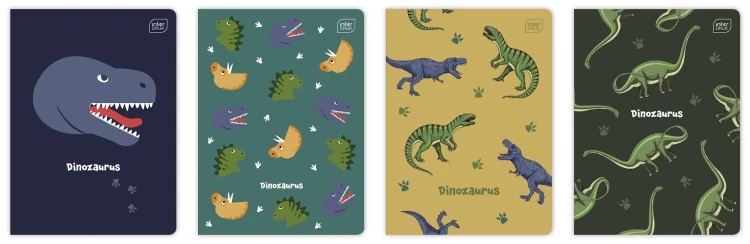 zeszyt w kratkę a5 dino mr puggy