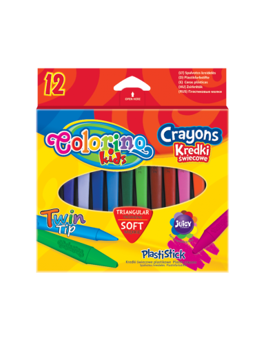 kredki colorino trójkątne mr puggy