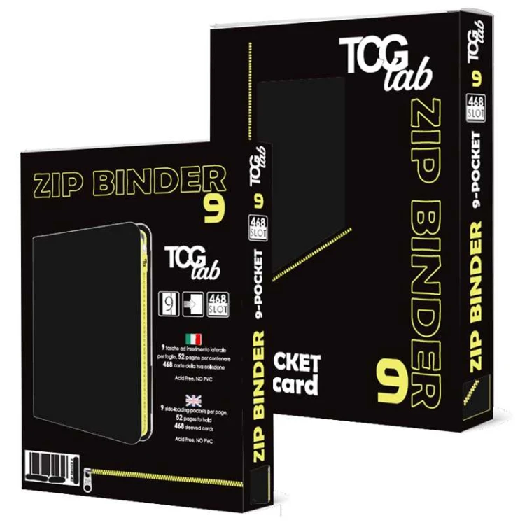 Album na karty TCGLab 9-pocket binder na zamek czarny (468 kart).jpeg