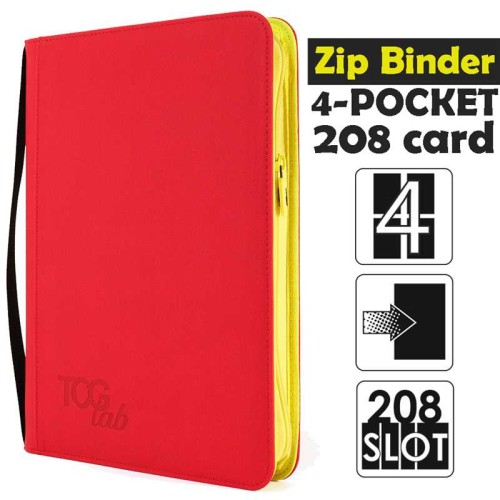Album na karty TCGLab 4-pocket binder czerwony (208 kart).jpeg