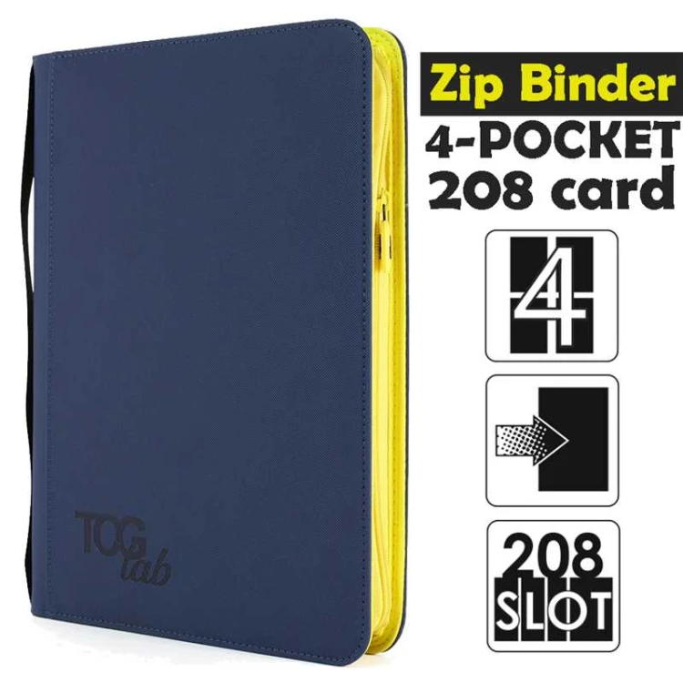 Album na karty TCGLab 4-pocket binder na zamek granatowy (208 kart).jpeg