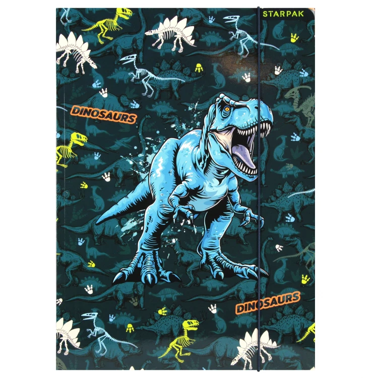 Teczka z gumką A4 Dino Glow - Starpak