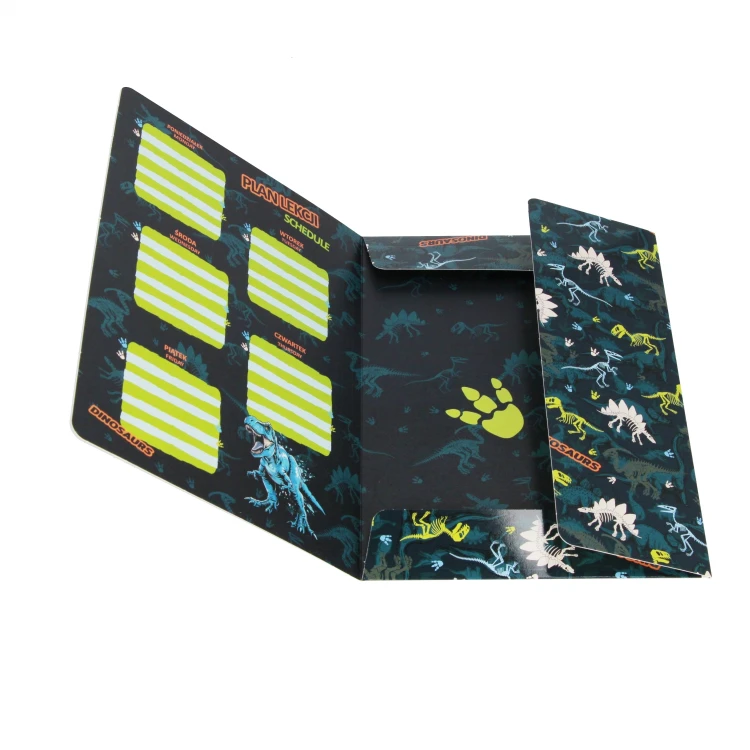 Teczka z gumką A4 Dino Glow - Starpak